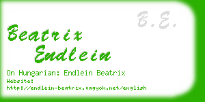 beatrix endlein business card